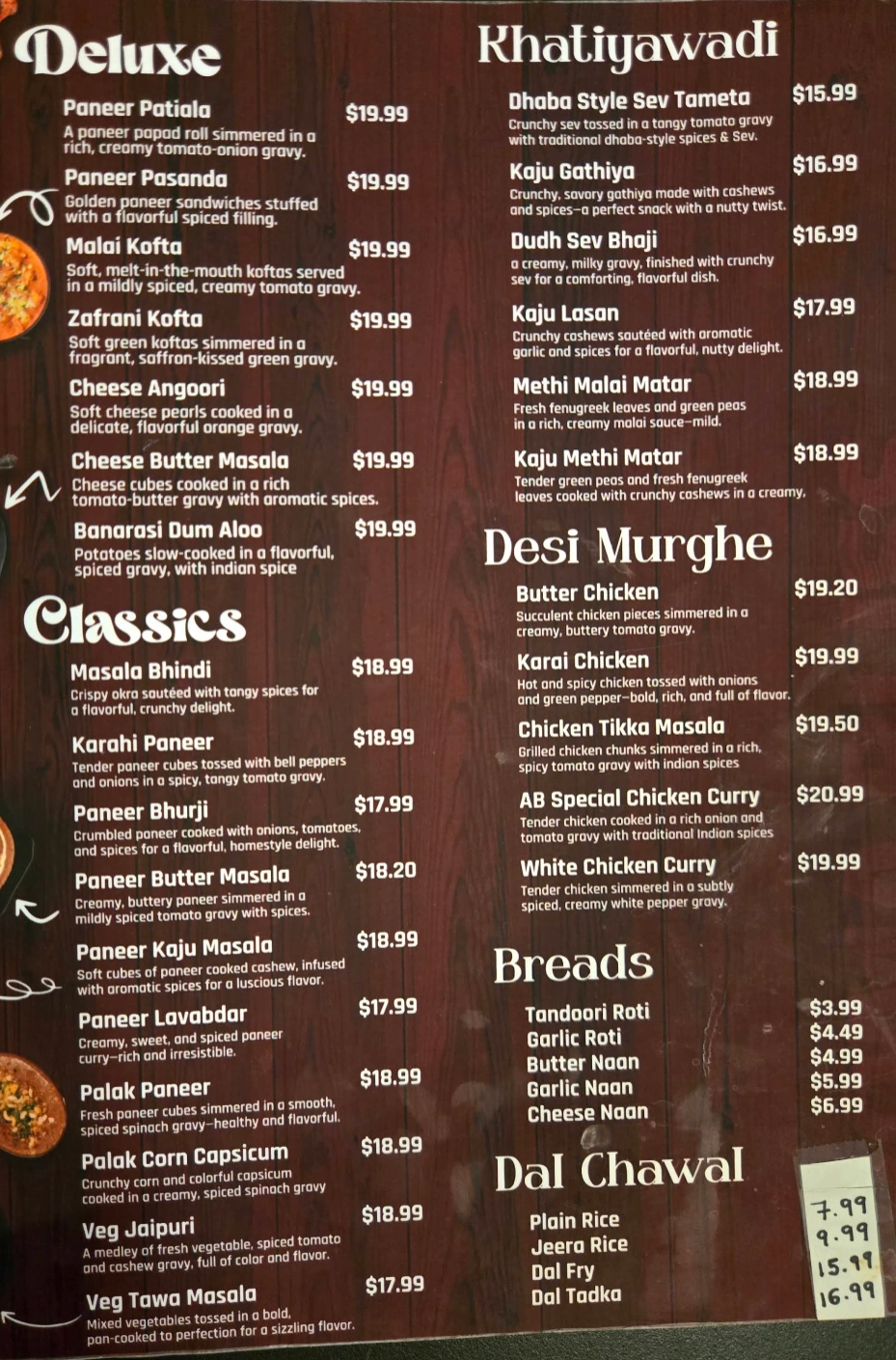menu image