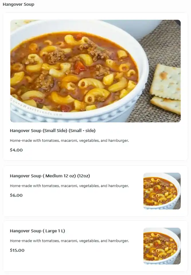 menu image