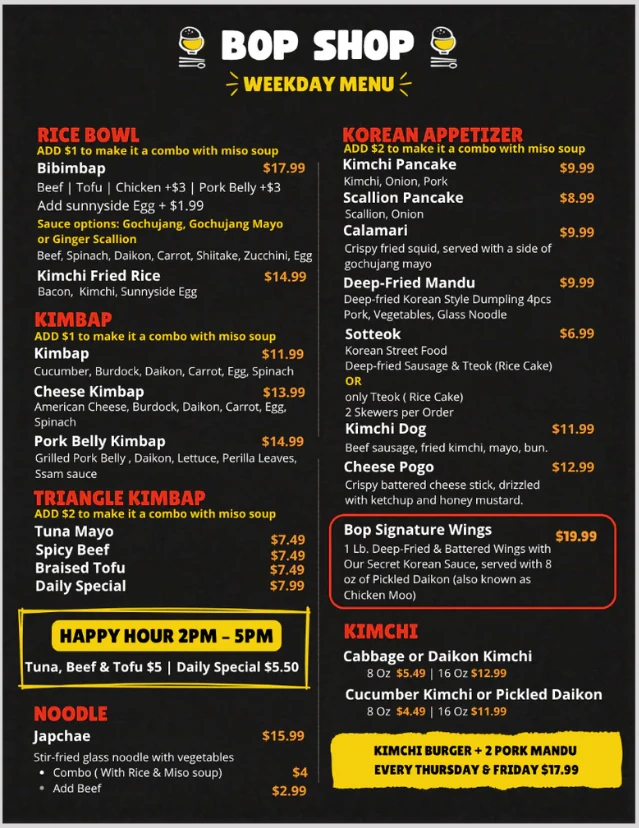 menu image