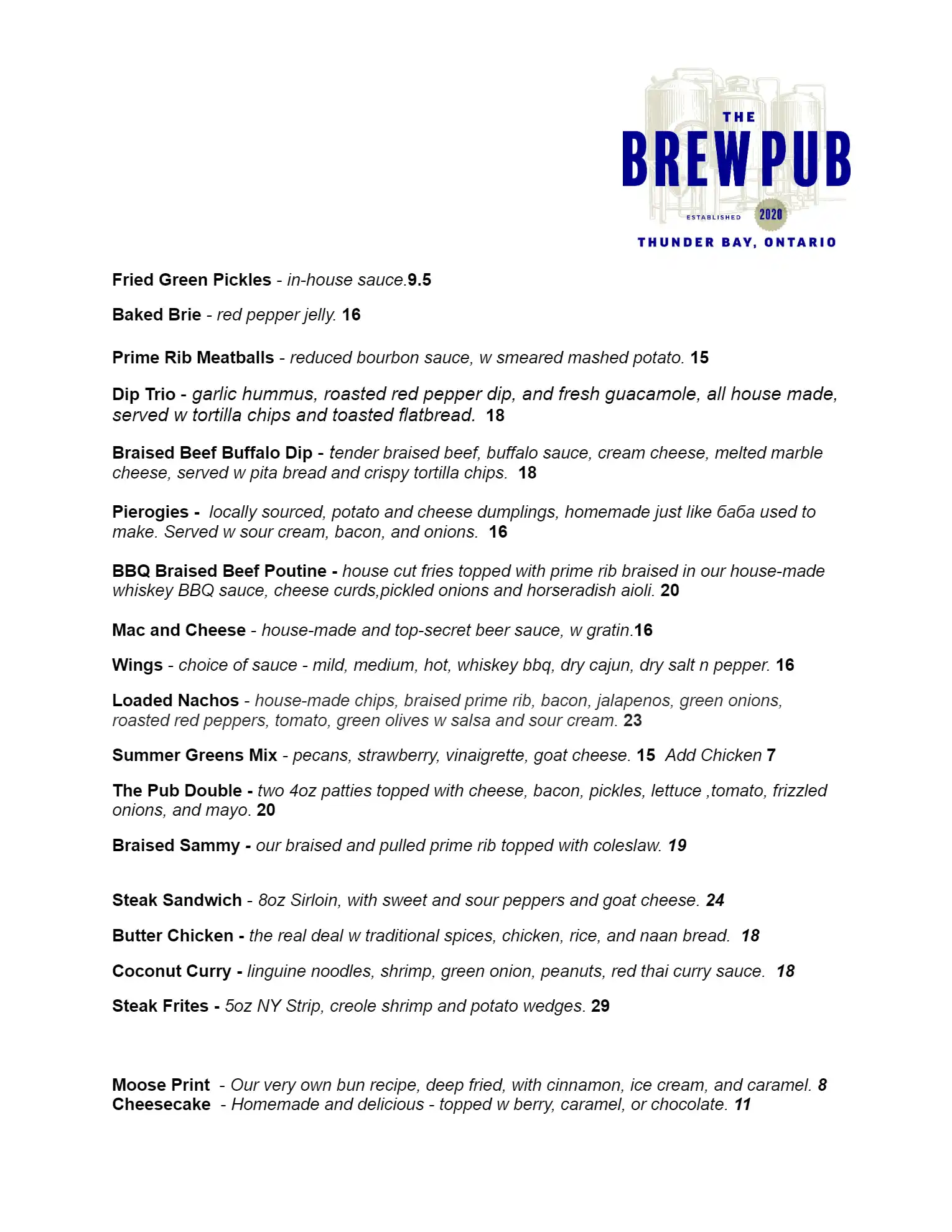 menu image