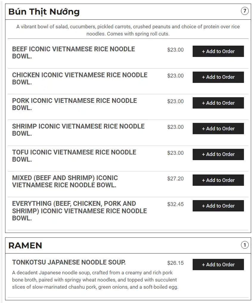 menu image