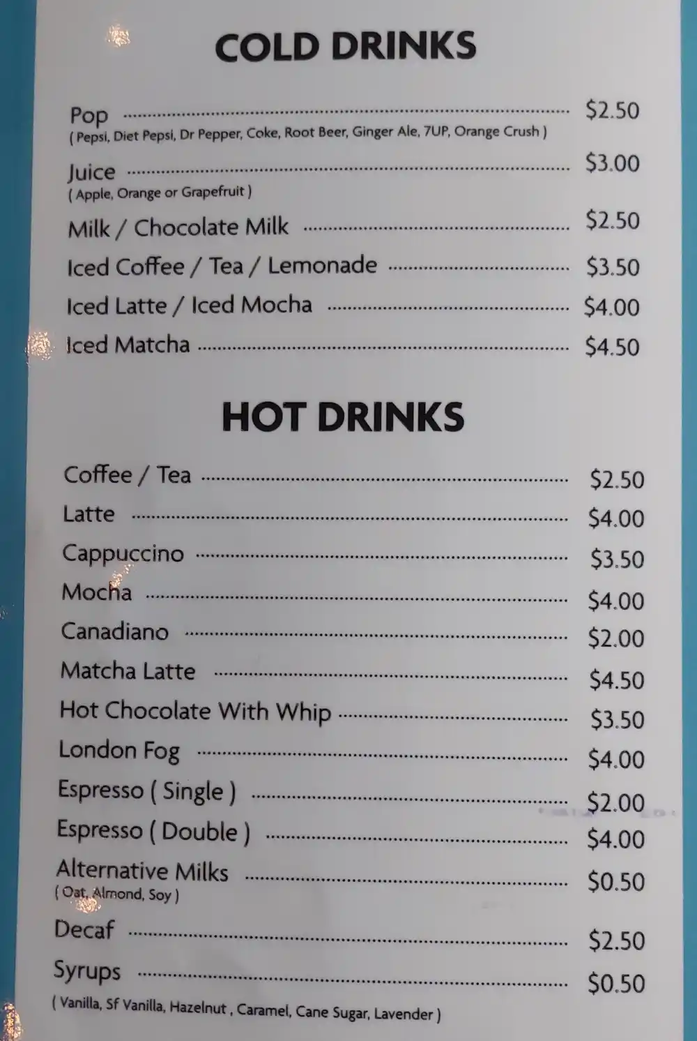 menu image