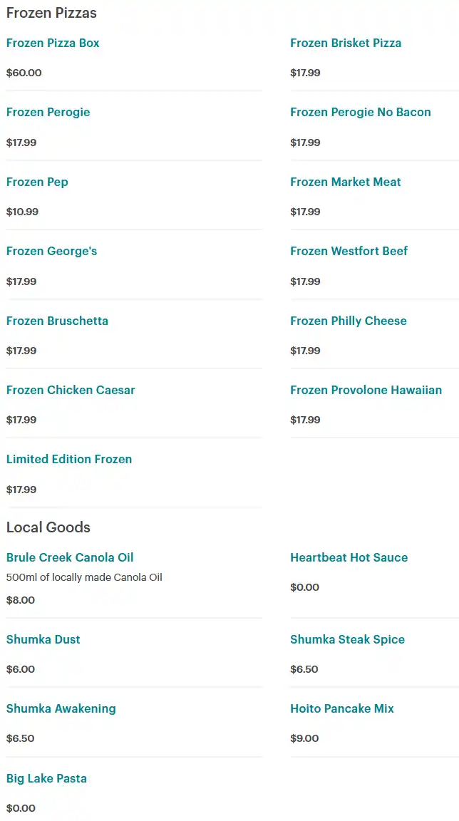 menu image
