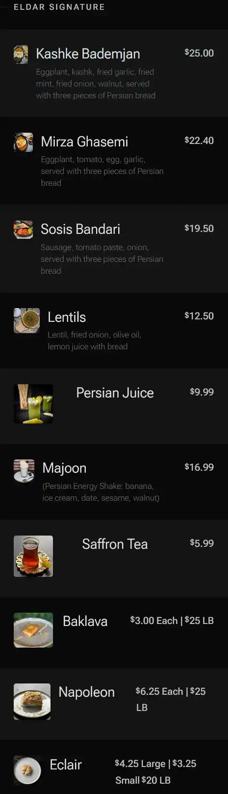 menu image