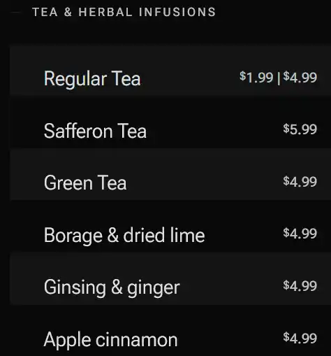 menu image