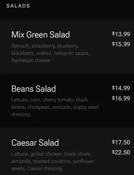 menu image