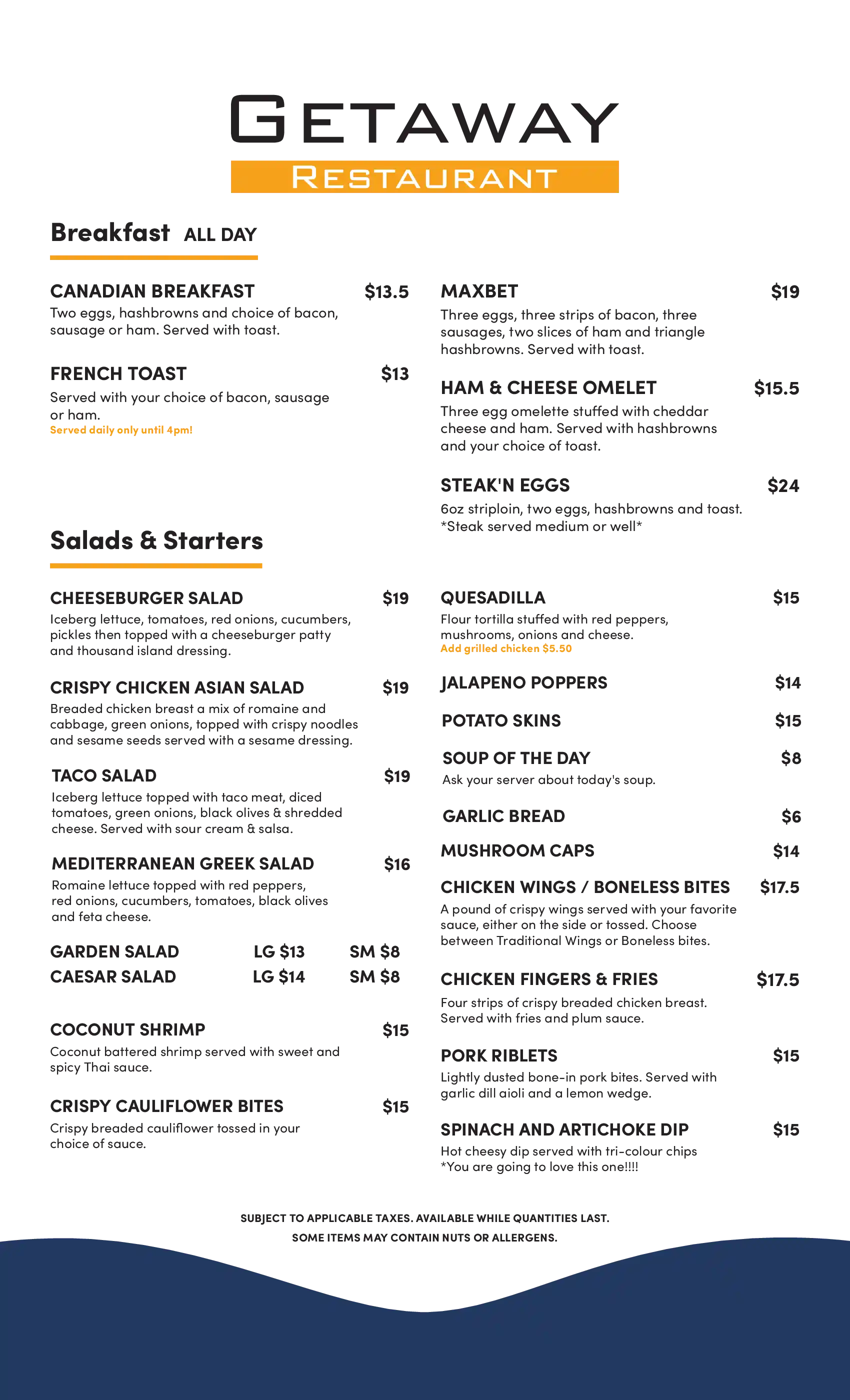 menu image