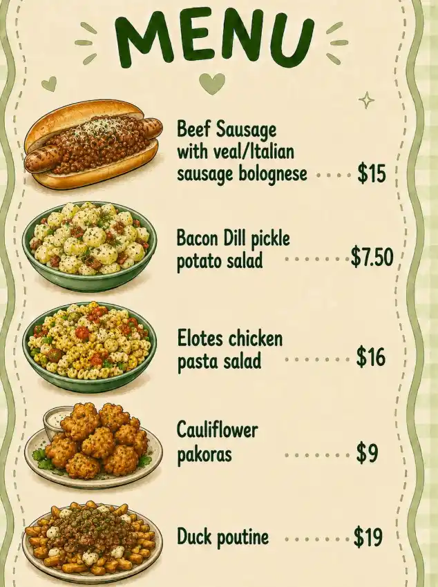 menu image