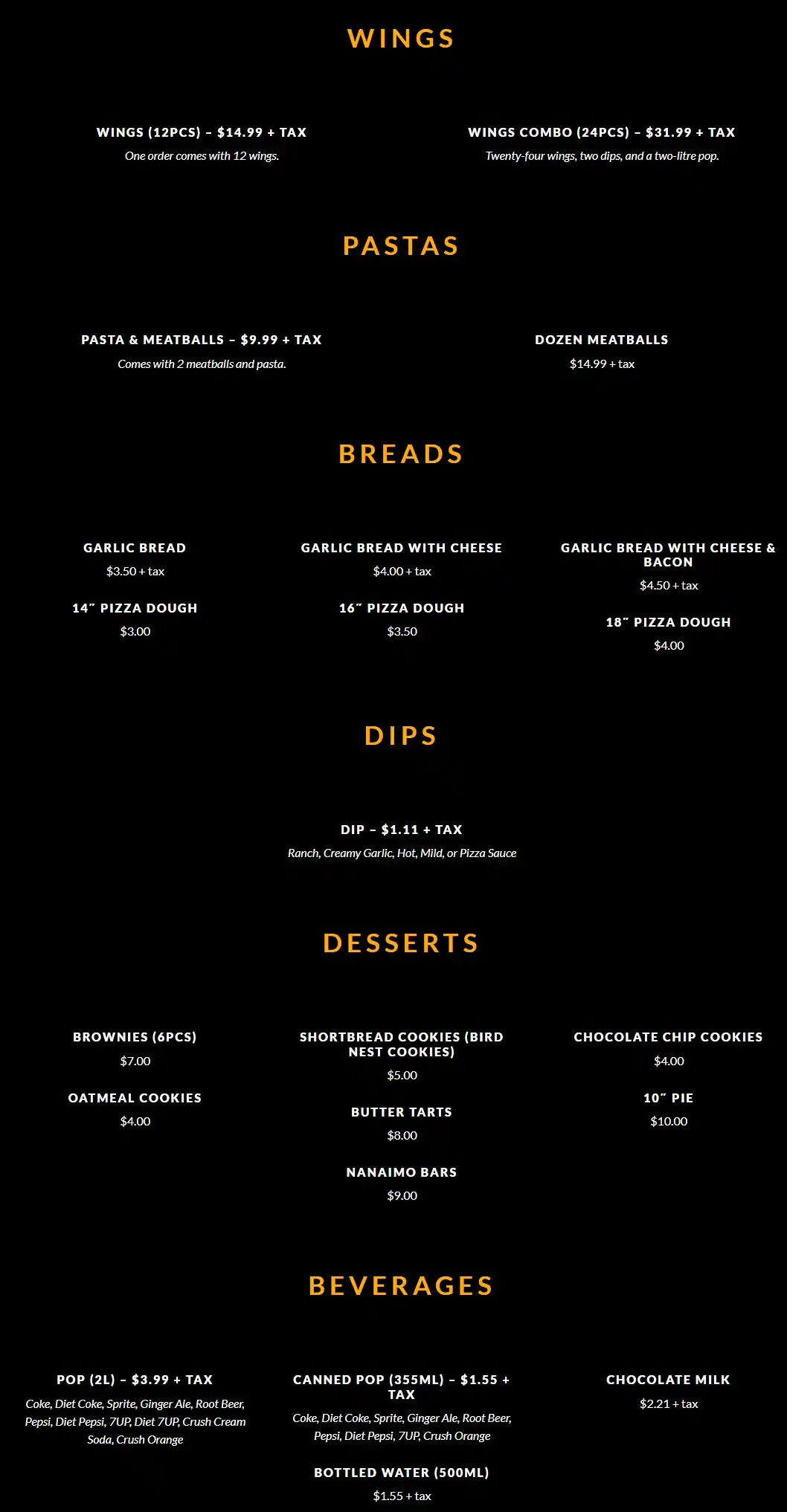 menu image