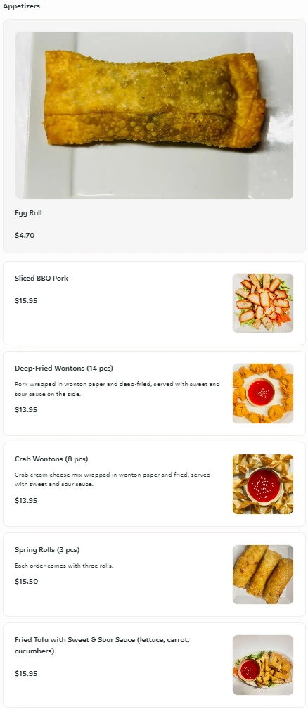 menu image