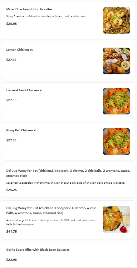 menu image