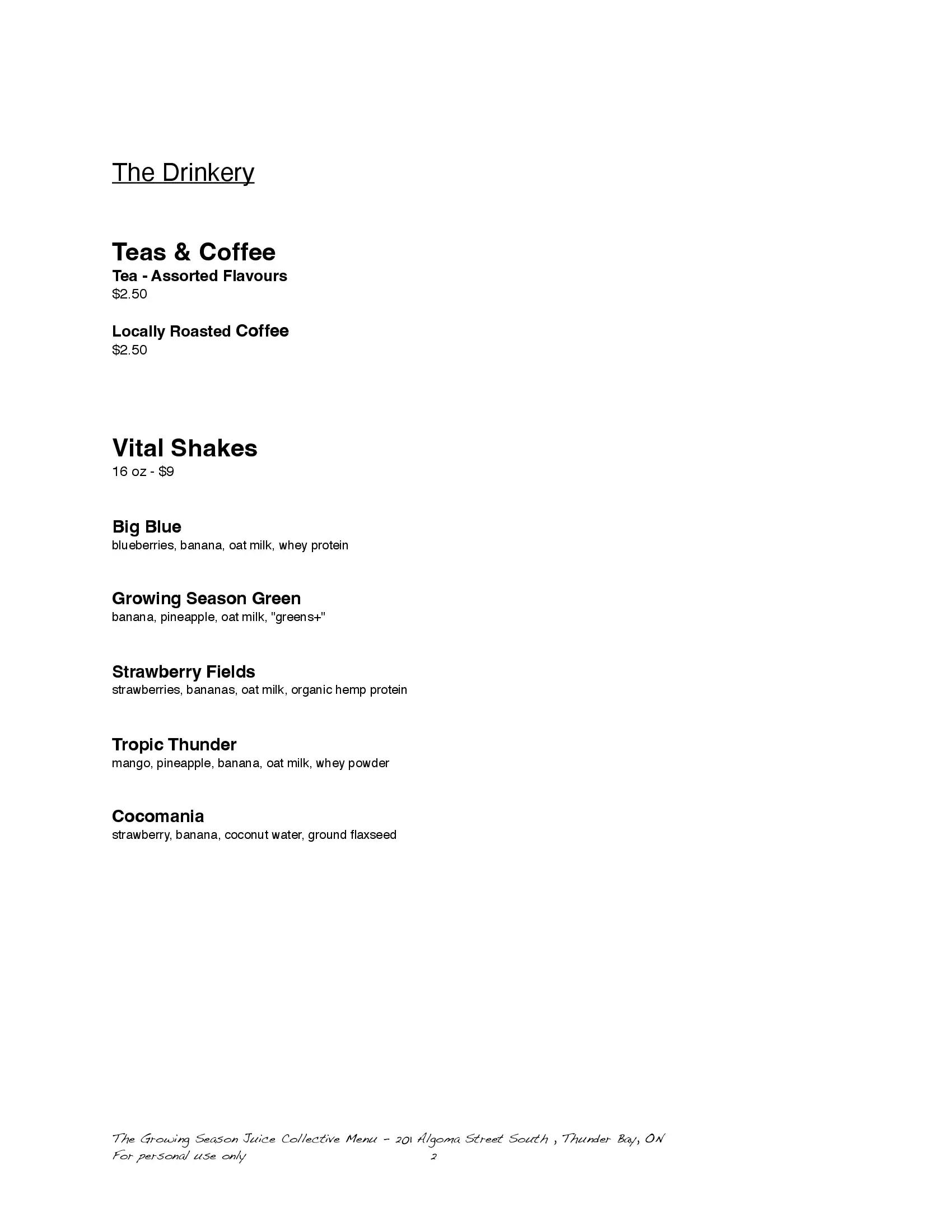 menu image