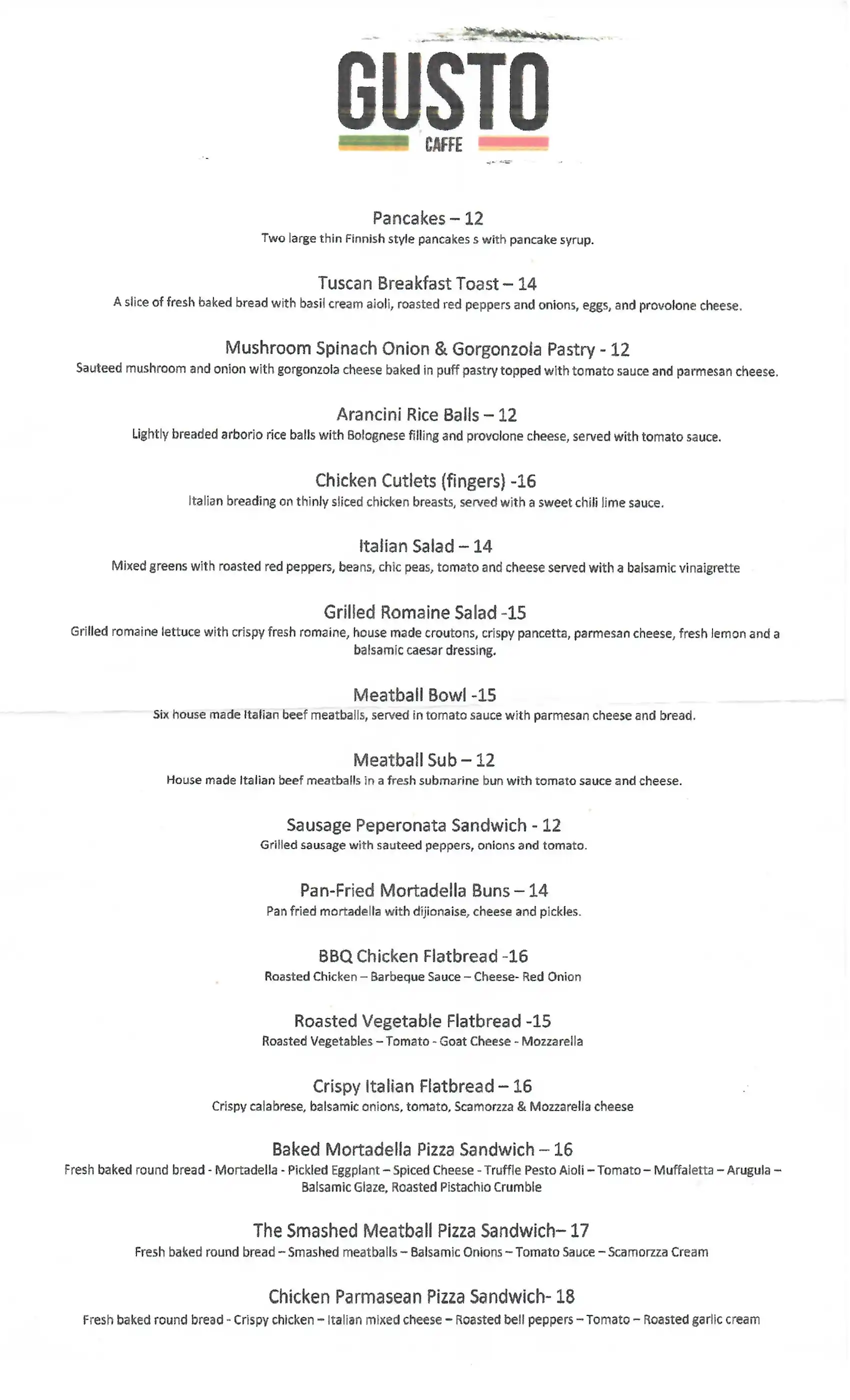 menu image