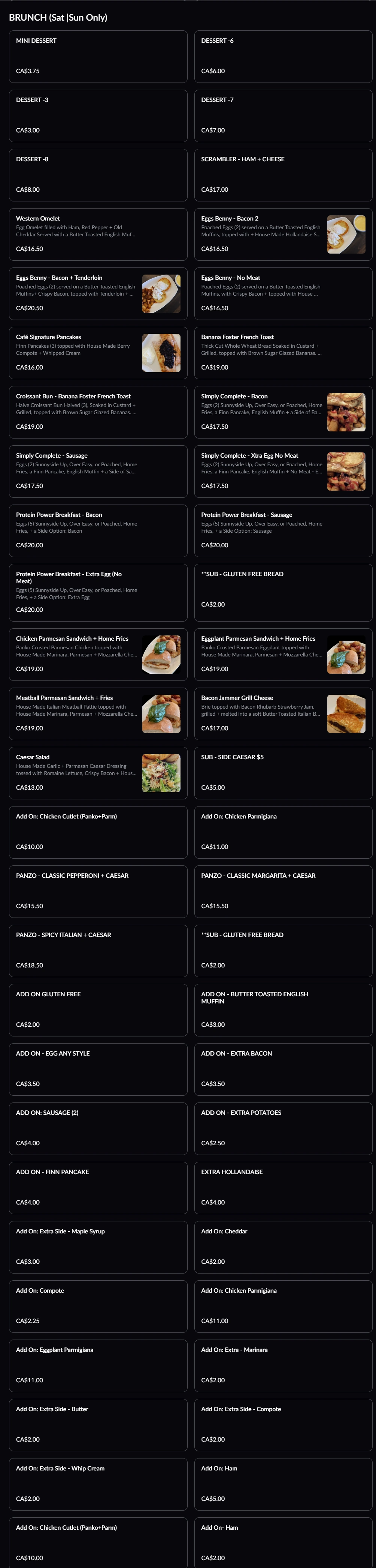menu image