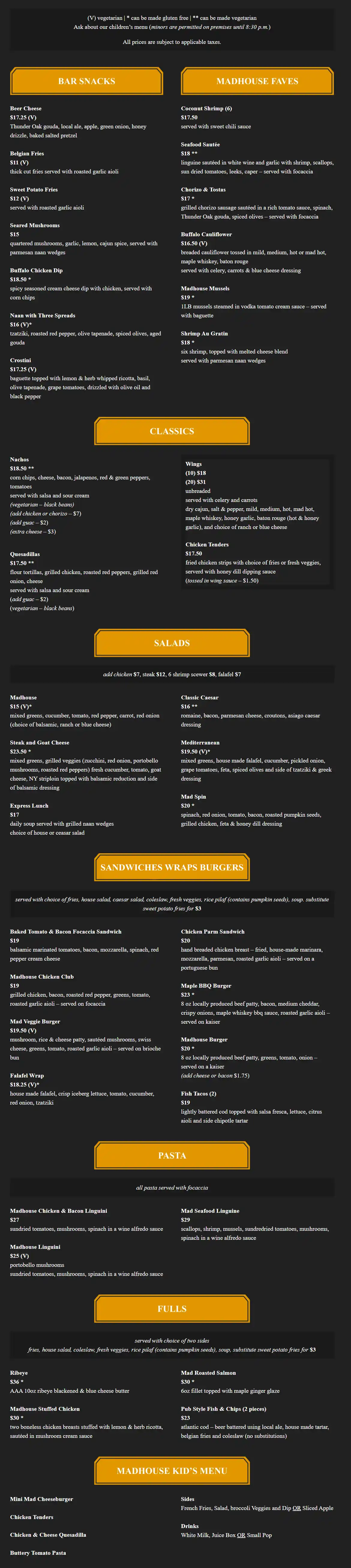 menu image