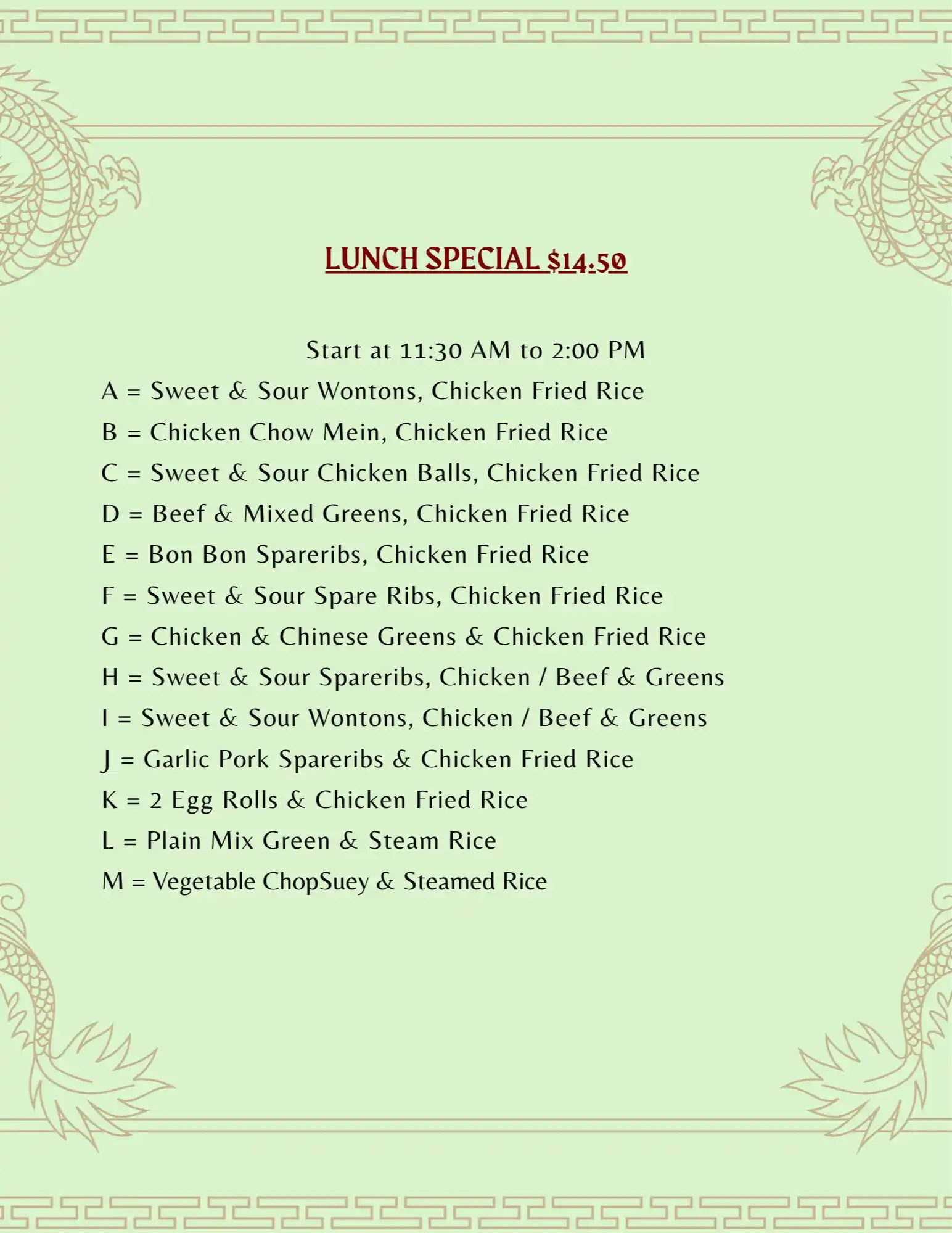 menu image