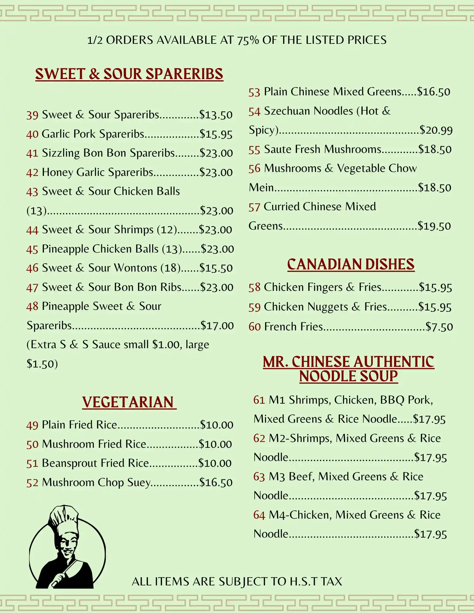 menu image