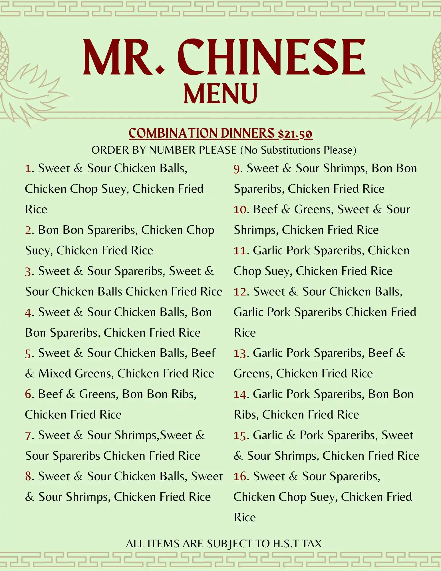 menu image