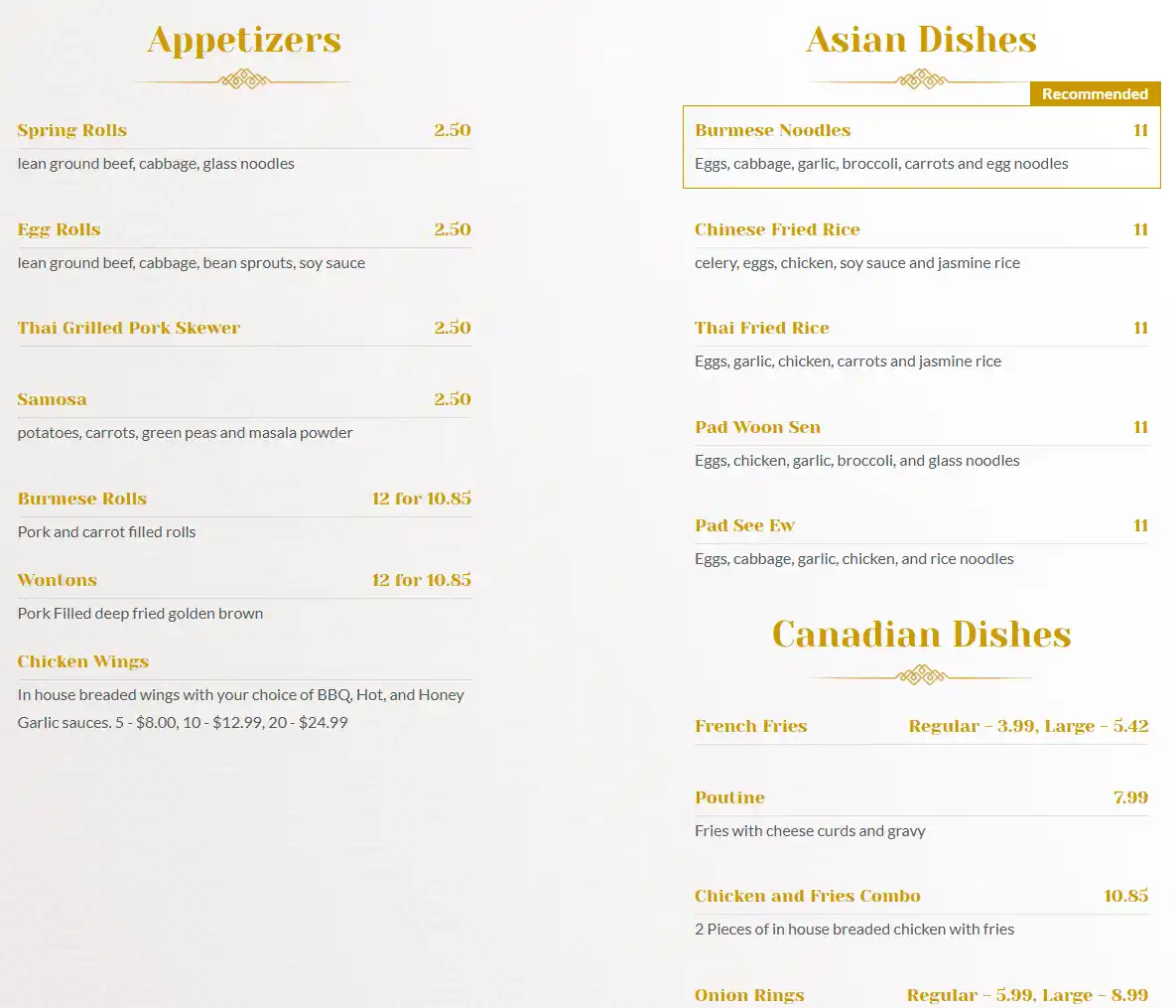 menu image