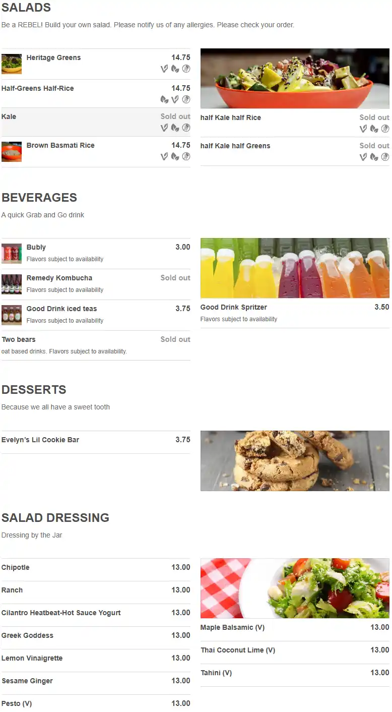 menu image