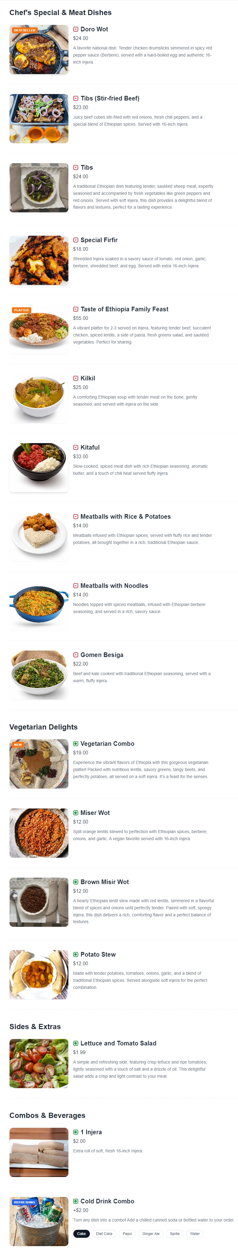 menu image