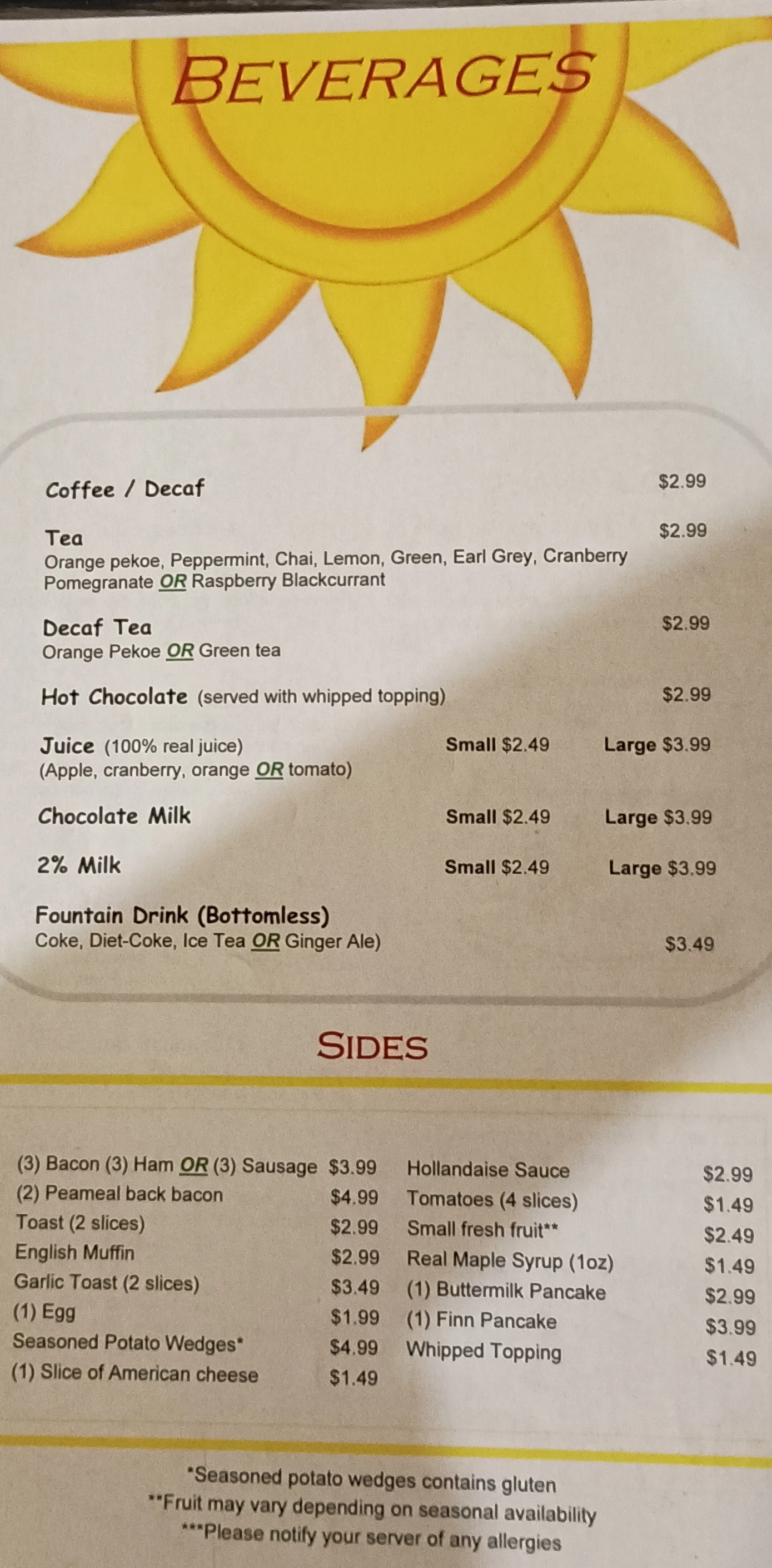 menu image